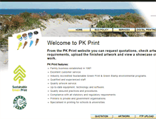 Tablet Screenshot of pkprint.com.au